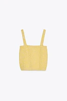 SHORT KNIT TOP