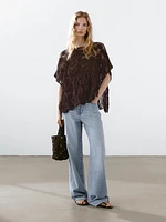 Cutwork crochet cape