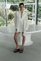 LIMITED EDITION WRINKLE EFFECT LINEN SHIRT