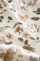 DRAP DE DESSUS SATIN IMPRIMÉ FLEUR