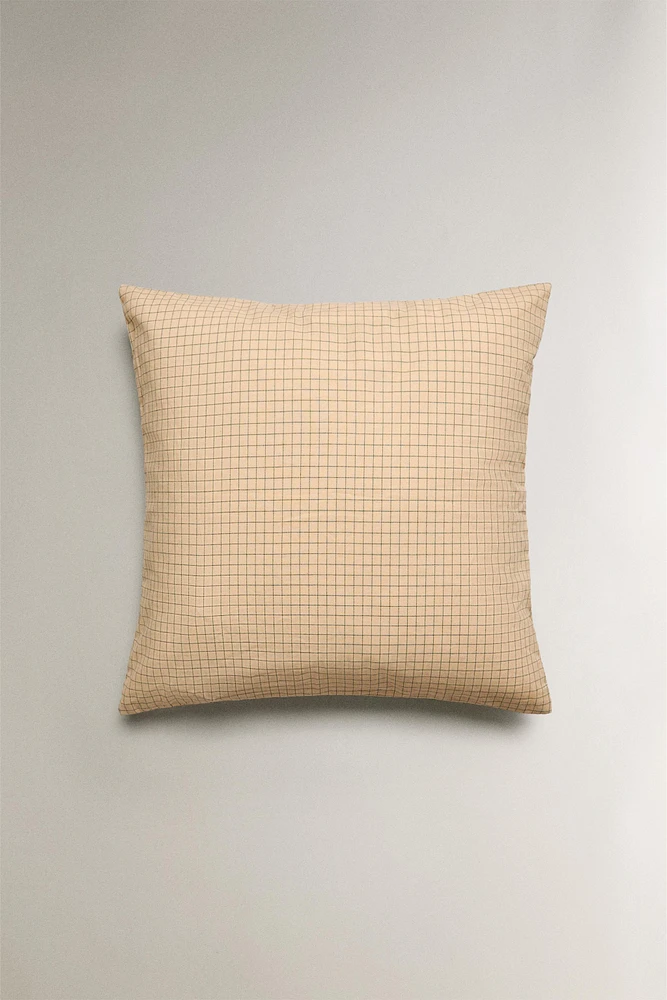 EMBROIDERED FLORAL THROW PILLOW COVER