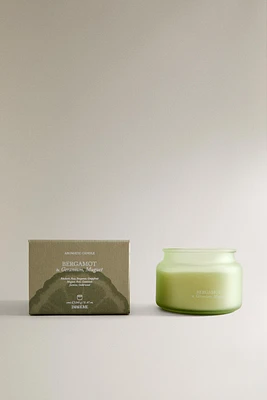 (240 G) BERGAMOT & GERANIUM, MUGUET SCENTED CANDLE