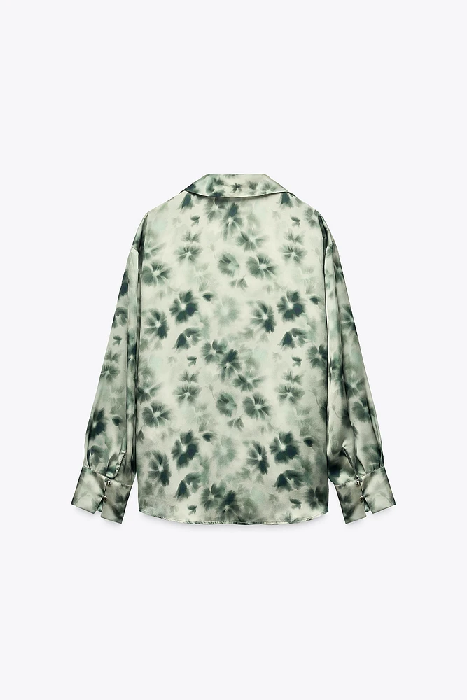 SATIN EFFECT BASIC SHIRT