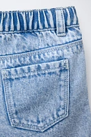 FLORAL DENIM SHORTS