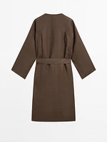 100% linen shirt dress