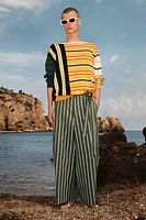 PANTALON COUPE LARGE RAYURES ÉDITION LIMITÉE