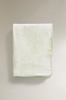 PLAID ENFANT COTON APPLIQUE ESPACE