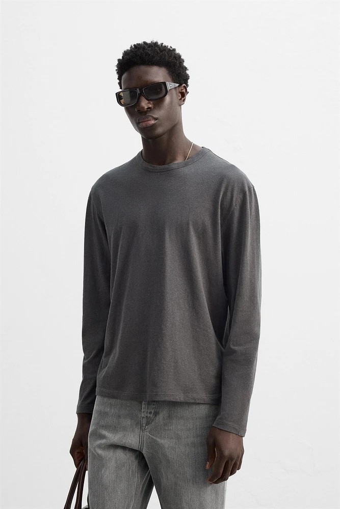 T-SHIRT EN COTON ET CHANVRE