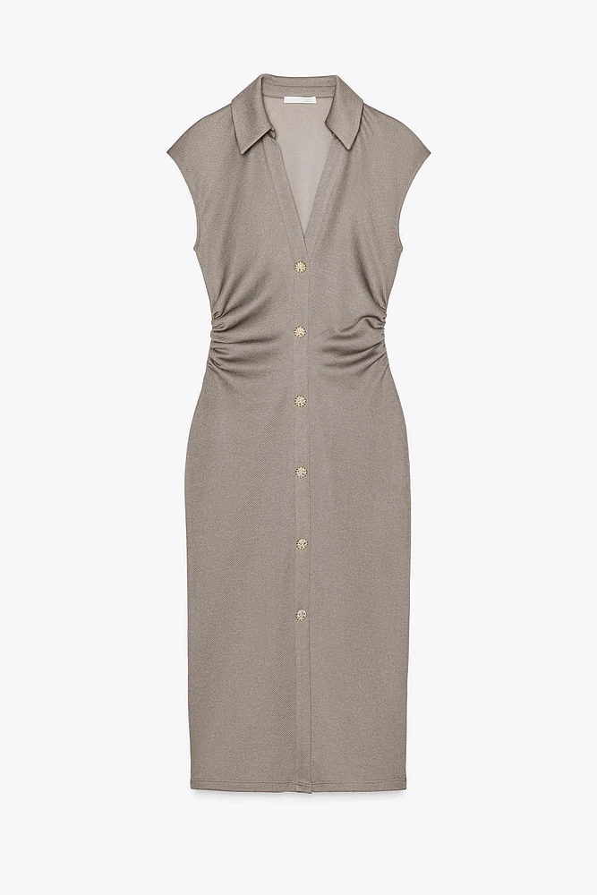 PIQUÉ SHIRT DRESS