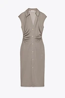 PIQUÉ SHIRT DRESS