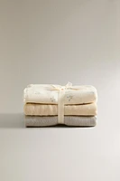 MINISERVIETTE DE BAIN ENFANT MINIFLEUR (LOT DE 3)