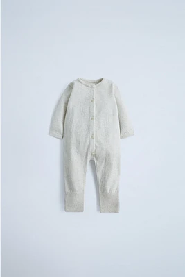 COMBINAISON TRANSFORMABLE AVEC PIEDS EN COTON ET SOIE