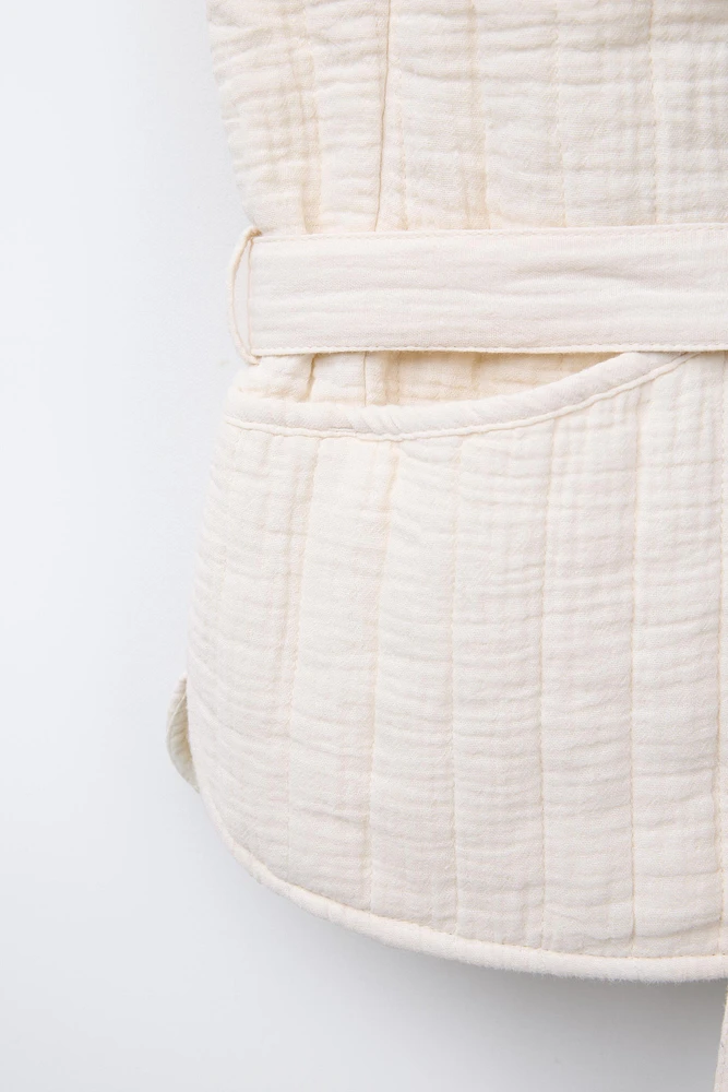 GILET SANS MANCHES MATELASSÉ TEXTURÉ