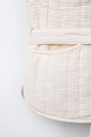 GILET SANS MANCHES MATELASSÉ TEXTURÉ