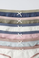 AGES 6-14/ SIX-PACK OF RIBBED BRIEFS WITH CONTRAST TRIM