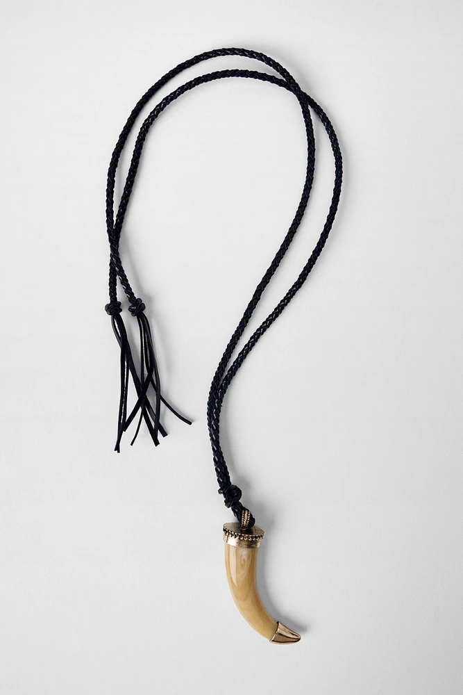 COLLIER CORDE CORNE KATE MOSS X ZARA