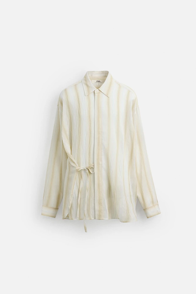 FLOWY BOW SHIRT