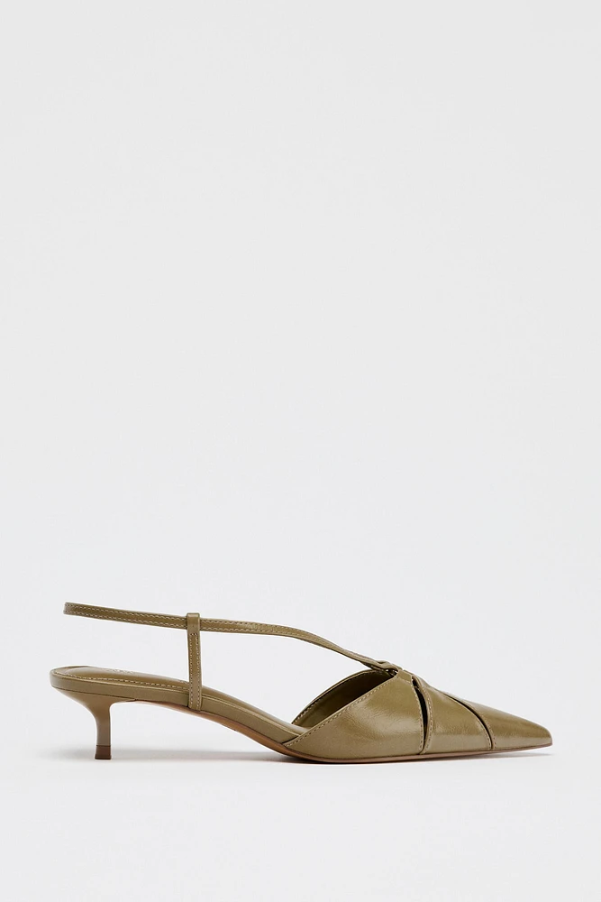SLINGBACK KITTEN HEELS