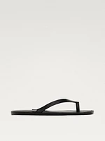 Sandales entre-doigts en cuir
