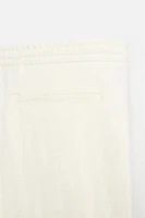 PANTALON EN JACQUARD À RAYURES
