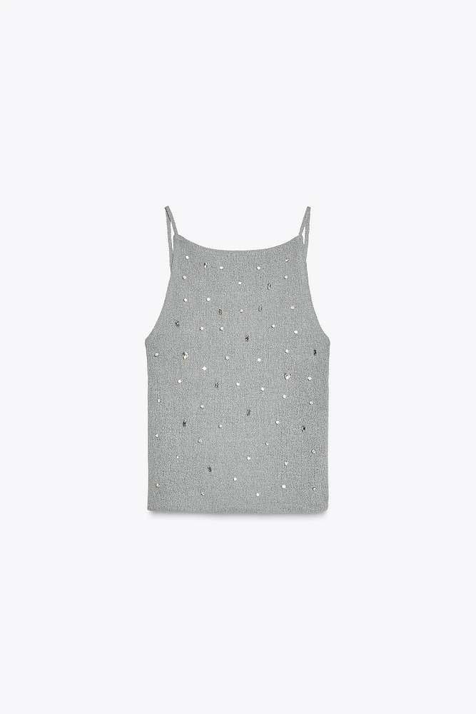 JEWEL OPEN BACK TOP