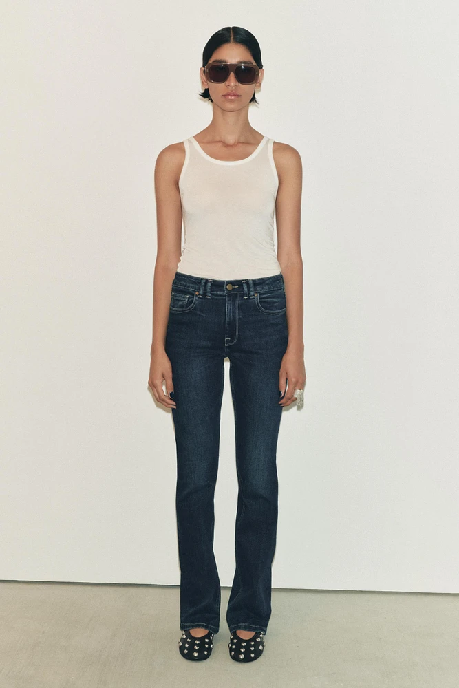 LOW RISE CONTOUR BOOTCUT JEANS ZW COLLECTION