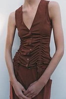 RIBBON CORSET TOP