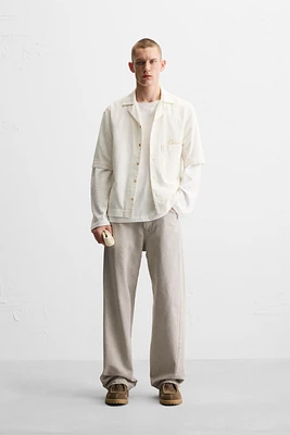 STRUCTURED EMBROIDERED SHIRT