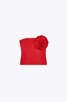 TOP BUSTIER FLEURI