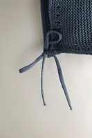 CHILDREN'S BONNET WITH BOBBLES