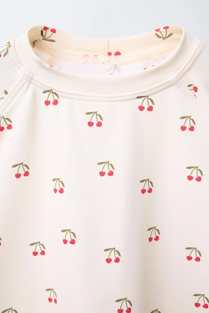 CHERRY SWIM SHIRT
