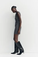 SHORT DRESS WITH RUCHING