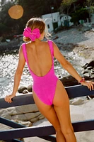 TEXTURED SWIMSUIT