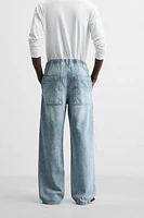 RELAXED FIT JOGGER WAIST JEANS