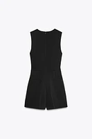 BELTED CREPE JUMPSUIT