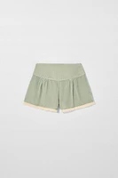VELVET LACE SHORTS KATE MOSS X ZARA