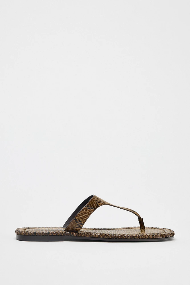 ANIMAL PRINT SANDALS