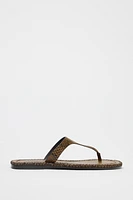 ANIMAL PRINT SANDALS