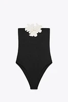 MAILLOT DE BAIN BANDEAU FLEURS
