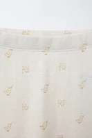 LOT DE DEUX LEGGINGS IMPRIMÉ POINTELLE