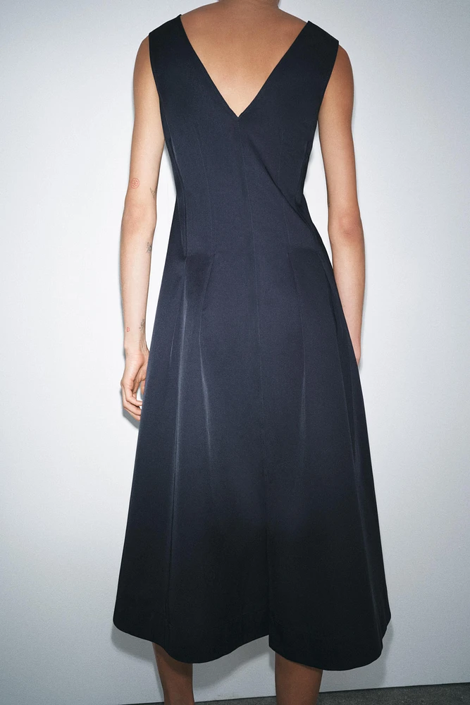 ZW COLLECTION ZIPPER MIDI DRESS