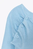 RUCHED KNIT TOP