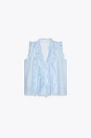 FLOWY RUFFLED TOP