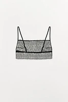 LACE BANDEAU BRALETTE
