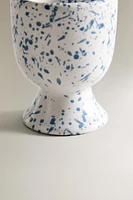 SPLATTERED STONEWARE EGG CUP