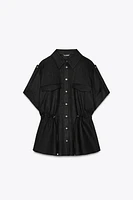 LINEN SAFARI SHIRT