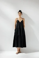 PANELED MIDI DRESS