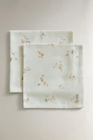 SERVIETTE DE TABLE IMPRIMÉ PETITE FLEUR