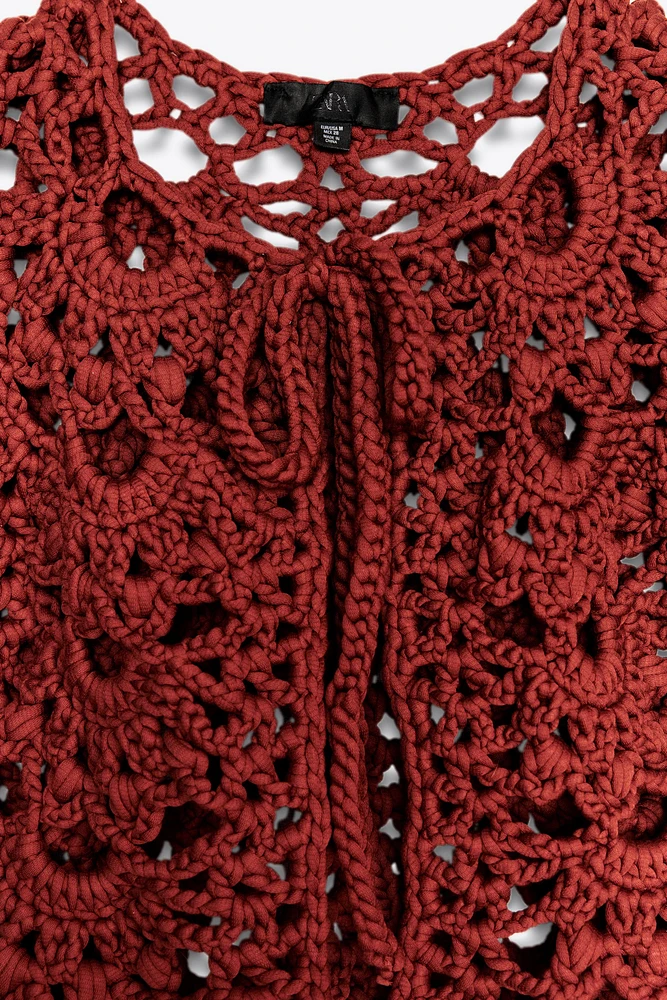 GILET EN CROCHET