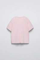 T-SHIRT À FLEURS APPLIQUÉES